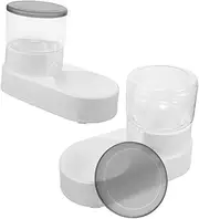 HOMOBABE 2pcs Automatic Pet Feeder Water Dispenser for Cats and Dogs Convenient Gravity Design Durable Pet Feeding Drinking for Home Use