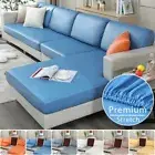 1/2/3/4 Seater PU Leather Elastic Sofa Seat Cushion Covers Waterproof Stretch