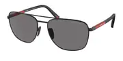Prada Linea Rossa PS54ZS Polarized 1BO02G Men's Sunglasses Black Size 60