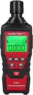 Gas Alarm HT621 Portable Carbon Monoxide Detector CO Detector with ble & Visual Alarm 0-5000PPM CO Alarm Backlit LCD Screen for Home Car Camping Travel