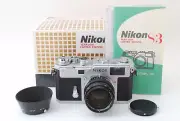 Brand New Unused Nikon S3 Silver Year 2000 Limited Edition Nikkor-S 50mm F1.4