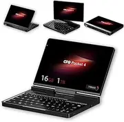 WEELIAO Pocket 4 Mini Laptop 8.8" 2.5K 144Hz Touchscreen with AMD Ryzen 7 8840U(16GB LPDDR5X | 1TB SSD) Wi-Fi 6E, Bluetooth 5.3, Modular AI Handheld PC, for Gamers/Developers/Professionals/Travelers