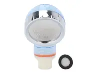 Hair Salon Shower Head Fine Hole Water Saving Shampoo Shower Head Accessory Transparent Sky Blue