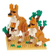 Nanoblock - Big Kangaroo & Joey (Boxed)