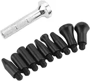 Dent Repair Tool Kits inclued Rubber Hammer and 9 Pcs Heads Tap Down Tools, Paintless Dent Removal Tools Kits for Auto Body DIY Dent Fix