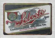 Selecta Prime Beer COMMONWEALTH BREWING metal tin sign country home decor