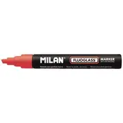 Milan Fluoglass Liquid Chalk Marker Chisel Tip Red