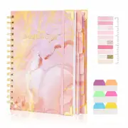 Kutoda Spiral Notebooks for Work, 240 Pages Lined Spiral Journal Notebook, 5 Sub