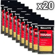 Selleys Wash Up Wiz BBQ Tough Scourer x20 Safe Scourer Cloth Non Scratch Wizz