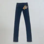 NEW One Teaspoon Jeans Long Skinny Womens Blue Size 6 Pistols Button Zip Fly
