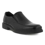 ECCO Men's Helsinki 2.0 Apron Toe Slip-on Black Leather - 500154-01001, Black