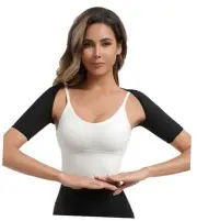 Women's Sauna Upper Arm Trimmer Sleeves, Sweat Slimming Arm Shaper, Large