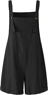 [RegaliaKun] Short Overalls for Women Women's Summer Casual Rompers Bib Short Overalls Loose Jumpsuit Beach Vacation Outfits