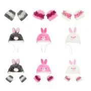 Easter Accessories,Bunny Rabbit Costume Bunny Ears Hat Plush Glitter Cuffs