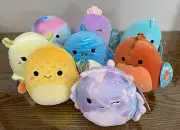 Squishmallows Set of 8- 7inch Sealife Set Kellytoy- New With Tag