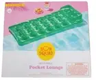 New Sun Squad Jade Green Pocket Lounge Mat Pool Swim Inflatable Float 69" x 25"