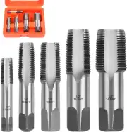 HORUSDY 5-Piece NPT Pipe Tap Set, Sizes Includes 1/8", 1/4", 3/8", 1/2" and 3/4"