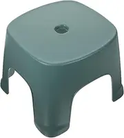 STOBAZA Step Stool for Kids Plastic Step Ladder Compact Foot Stool Foldable Step Riser for Adults Kitchen Bathroom Living Room Green