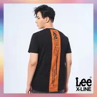 在飛比找Yahoo奇摩購物中心優惠-【X-LINE】Lee 男款 後背橘色拼接文字短袖圓領T恤 
