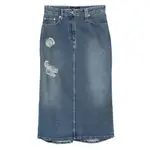 [Simone Rocha] Simone Rocha Distressed-effect Midi Skirt 8 UK BLUE