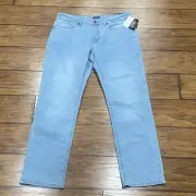 Buffalo David Bitton Jeans Mens 33x30 (Fit 35x30) Straight Six Stretch Light