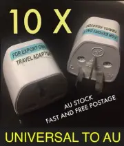 10x Universal US UK EU to AU Power Socket Adapter - Fast ship from Australia