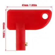 10Pcs Car Battery Disconnect Switch Keys Red Mini Isolator Cut Off Power lemIQ