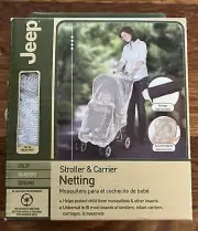 NWT Jeep Stroller & Carrier Mosquito Net Netting Cover Weather Protector