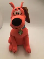 Scooby-Doo Plush Scooby Fluorescent Neon Orange Color Toy Factory NEW TAG
