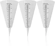 Milisten Rainfall Measuring Cup Set Plastic Rain Gauge Scale Easy Ground Insertion Design