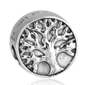 925 Sterling Silver TREE OF LIFE Bracelet Charm Bead - Made in Israel