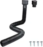 7Ft Long Gutter Downspout Extensions, 3" Downspout Extender Drainage Pipe for 2"