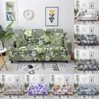 Flower Sofa Cover Elastic Floral Print Sofa Slipcover Couch Covers 1/2/3/4Seater