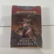 Sons of Behemat Warscroll Cards - Brand new