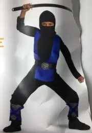 NEW Youth Blue Ninja Halloween Costume Size Small 4-7