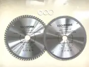 2PC TCT Blades 10" 255mm 100T ALUM 64T TIMBER FIT BAUMR-AG MITRE SAW DBR-255