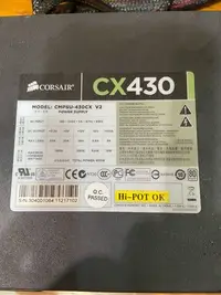 在飛比找Yahoo!奇摩拍賣優惠-二手 海盜船 Corsair CX430 電源供應器