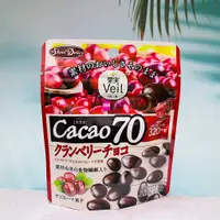 在飛比找蝦皮購物優惠-日本 正榮 果實veil Cacao 70 蔓越莓巧克力豆 