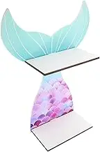 ULDIGI Hollowout Mermaid Style Shelf Wall Decor Floating Shelves Minimalist Wall Decor Storage Rack