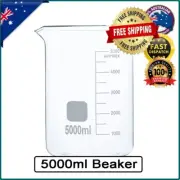 5000ML GLASS BEAKER LOW FORM BOROSILICATE 5LTR