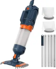 Cordless Pool Vacuum Cleaner – AQUAFYSH AQ70A 16.8 GPM, 60 Min Runtime