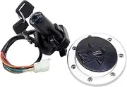 Ignition Switch for Kawasaki ZZR400/600 ZXR400/750 for Ninja ZX7R ZX-9R Motorcycle Ignition Switch Lock Fuel Gas Cap Cover Lock Key Motorcycle Ignition Switch Lock