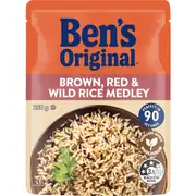 Ben's Original Brown, Red & Wild Rice Medley Microwave Rice Pouch 250g