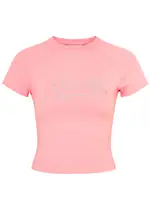 Juicy Couture Retro Logo-embellished Cotton T-shirt - Light Pink - M (UK12 / M) M (UK12 / M)