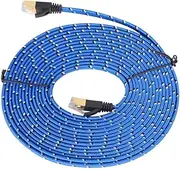 jojofuny 10gbps Cat7 Ethernet Cord 5m Double Shielded LAN Cable Flat Cable for Router NAS Computers Servers Printers Snagless Connectors