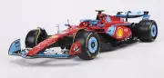 BBURAGO 1:18 2024 Miami FERRARI FORMULA 1 F1 SF24 #55 Carlos Sainz Model CAR