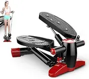 Home Exercise Machine Mini Stepper Leg Arm Thigh Exerciser Full Body Workout Indoor Stepping Trainer with Resistance Ban