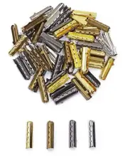 80 Pcs Metal Shoelace Repair Aglets Shoe Lace Tip Head Replacement End for Shoes