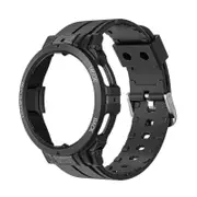 2025 Samsung Galaxy Watch 5 Pro 45mm Soft TPU Band, Durable Comfort Sport Strap Black
