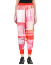 Y-3 by Yohji Yamamoto Women Harem Casual Comfort Pants Red White Jersey Sz S , M